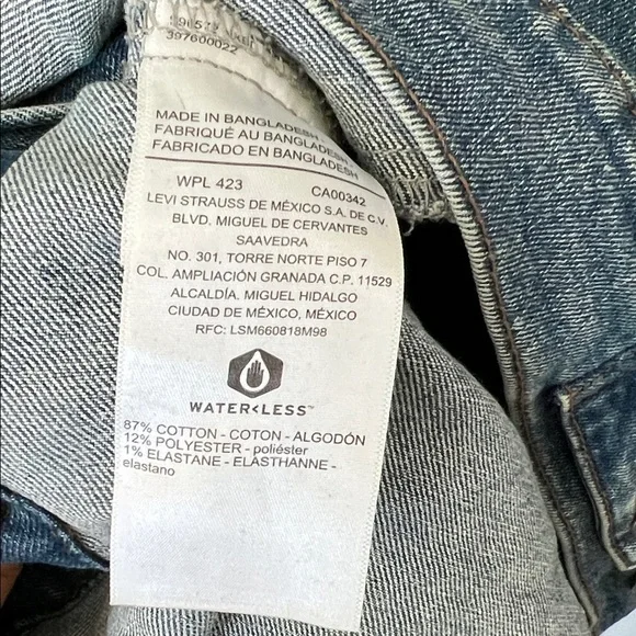 Levi Strauss Signature Classic Blue Denim Trucker Jean Jacket XXL - Picture 3 of 8